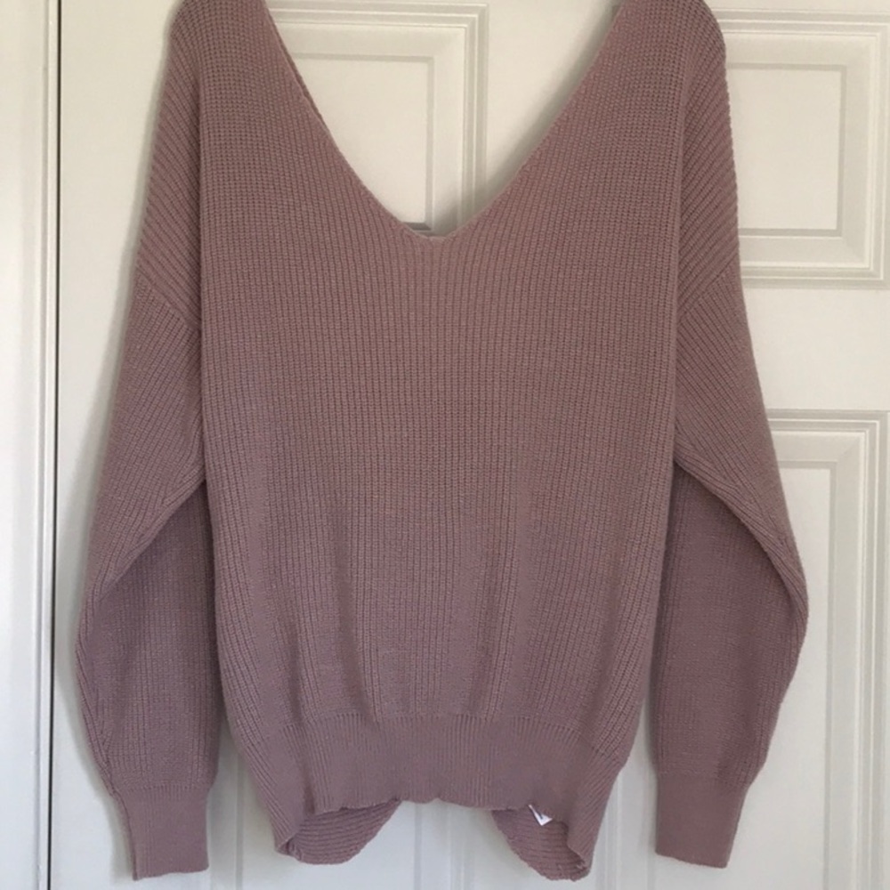 O & O Mauve Pink Sweater NWOT Sz M - Picture 2 of 8